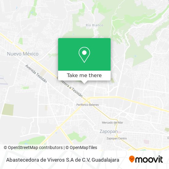 Mapa de Abastecedora de Viveros S.A de C.V