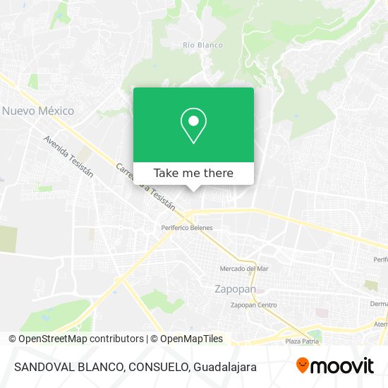SANDOVAL BLANCO, CONSUELO map