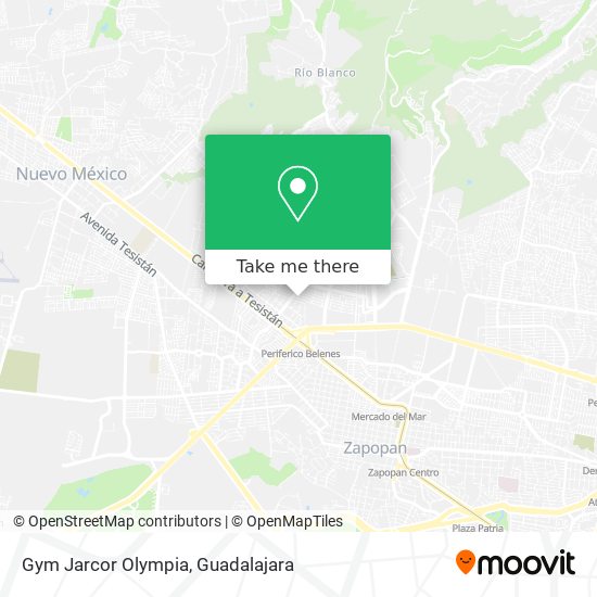 Gym Jarcor Olympia map