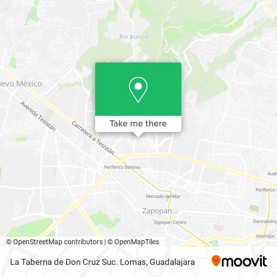 Mapa de La Taberna de Don Cruz Suc. Lomas
