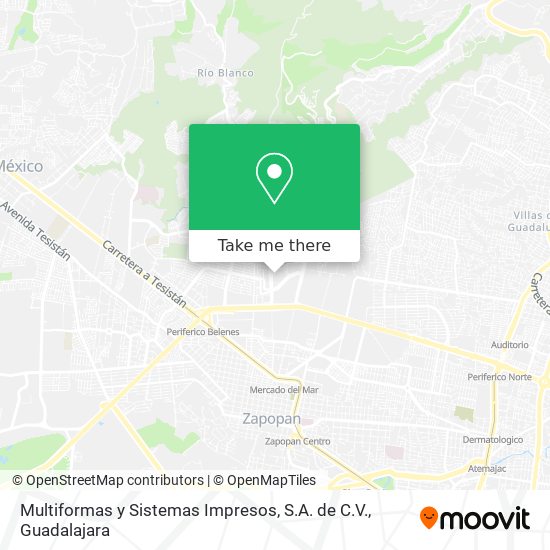 Multiformas y Sistemas Impresos, S.A. de C.V. map