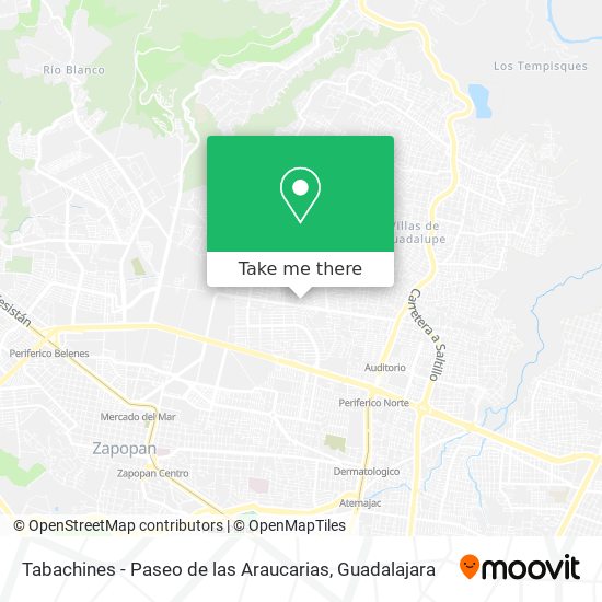 Mapa de Tabachines - Paseo de las Araucarias