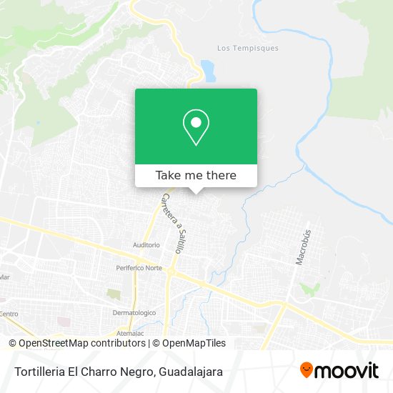 Mapa de Tortilleria El Charro Negro