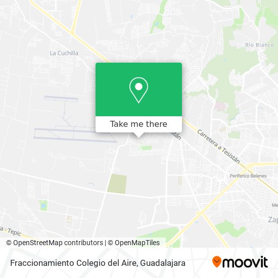 Mapa de Fraccionamiento Colegio del Aire