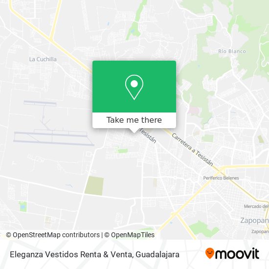 Mapa de Eleganza Vestidos Renta & Venta