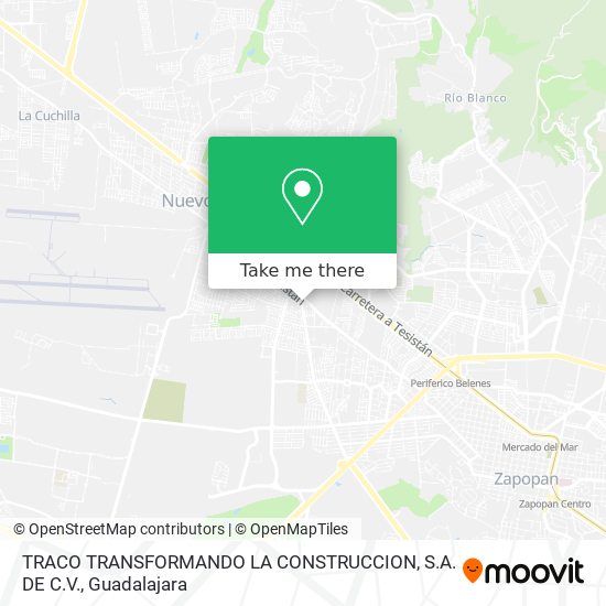 TRACO TRANSFORMANDO LA CONSTRUCCION, S.A. DE C.V. map
