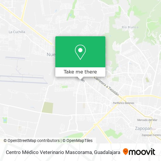 Centro Médico Veterinario Mascorama map