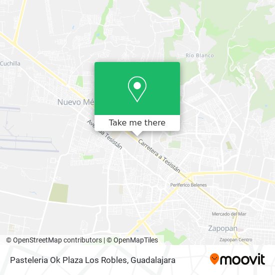 Mapa de Pasteleria Ok Plaza Los Robles