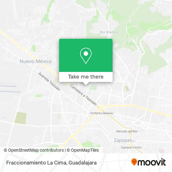 Fraccionamiento La Cima map