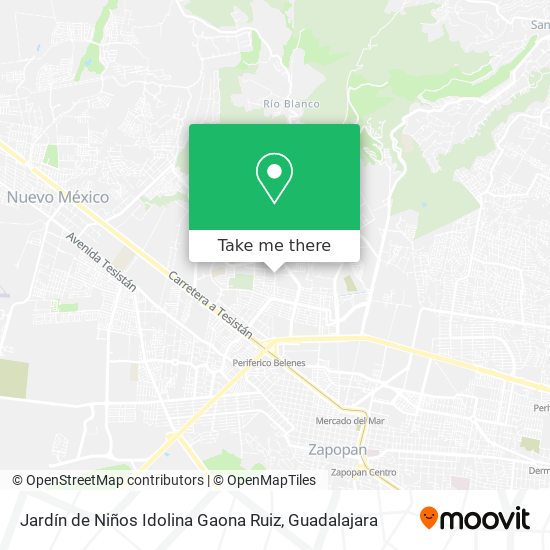 Jardín de Niños Idolina Gaona Ruiz map