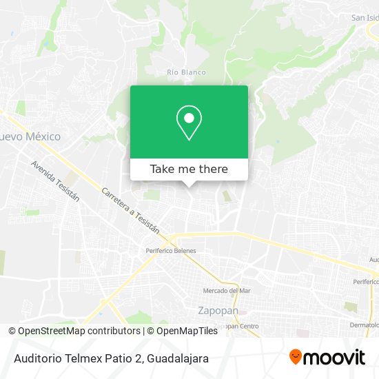 Auditorio Telmex Patio 2 map