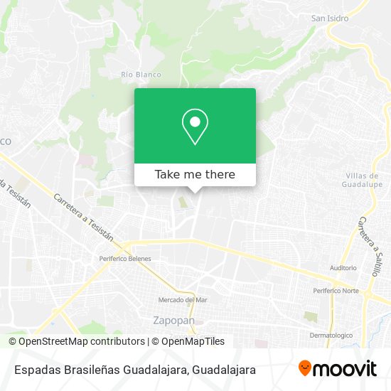 Espadas Brasileñas Guadalajara map