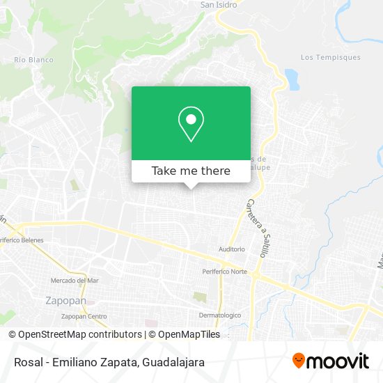 Rosal - Emiliano Zapata map