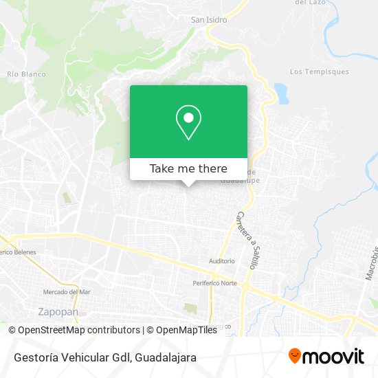 Gestoría Vehicular Gdl map