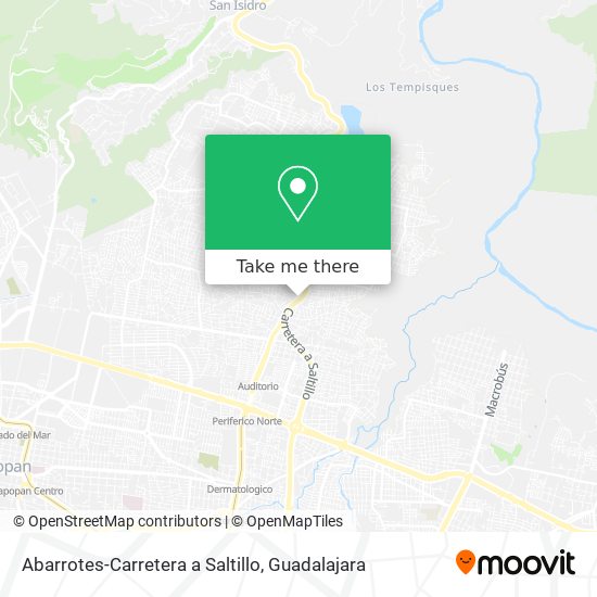Abarrotes-Carretera a Saltillo map