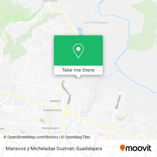 Mariscos y Micheladas Guzmán map
