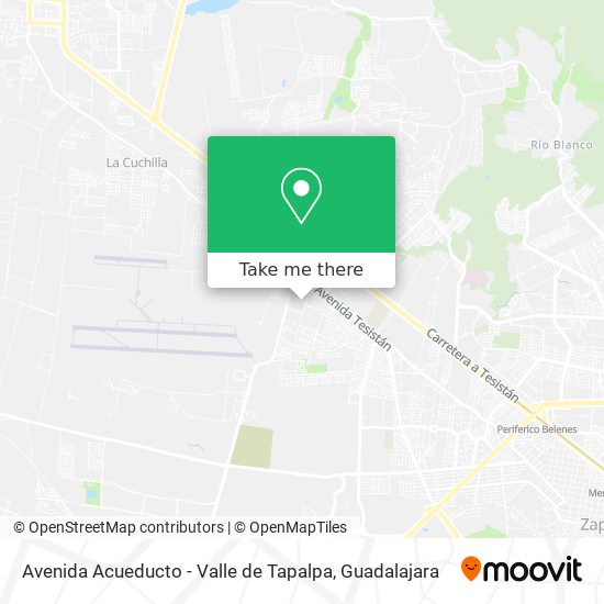Mapa de Avenida Acueducto - Valle de Tapalpa