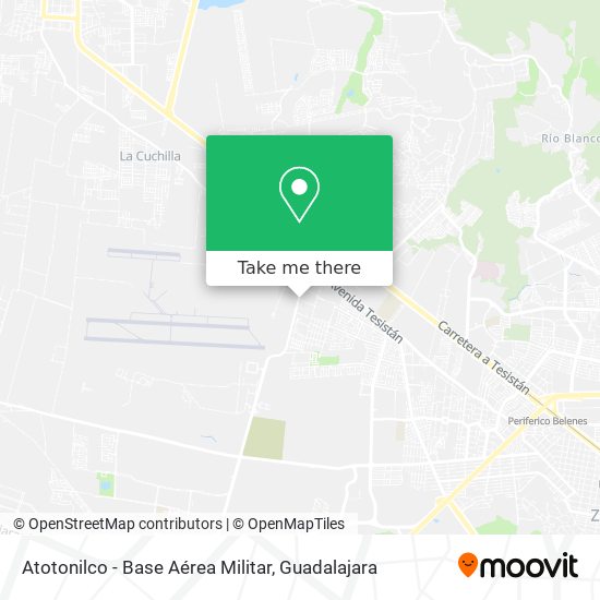 Atotonilco - Base Aérea Militar map