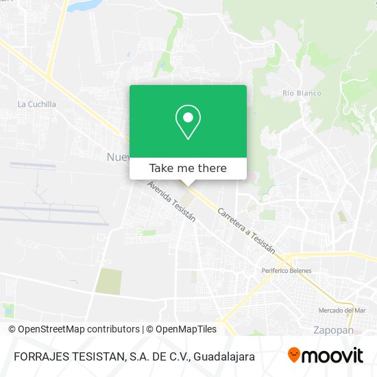 FORRAJES TESISTAN, S.A. DE C.V. map