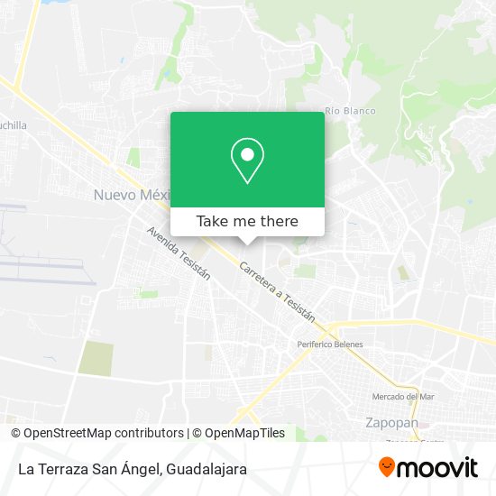 La Terraza San Ángel map