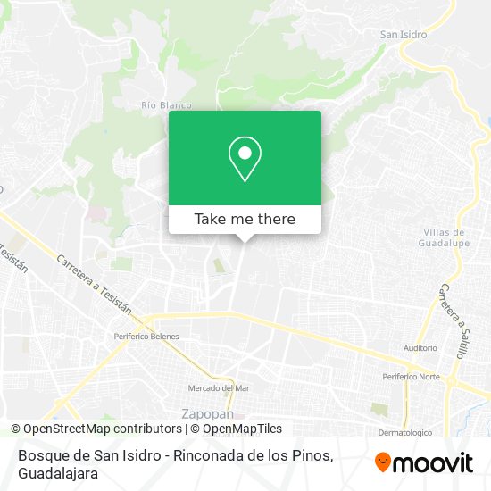 Bosque de San Isidro - Rinconada de los Pinos map