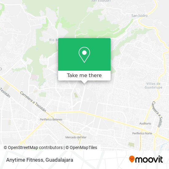 Mapa de Anytime Fitness