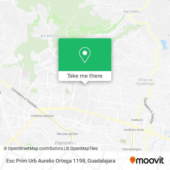 Mapa de Esc Prim Urb Aurelio Ortega 1198