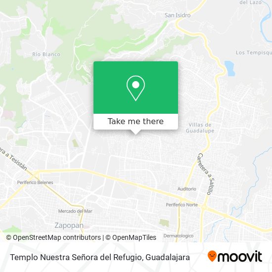 Templo Nuestra Señora del Refugio map