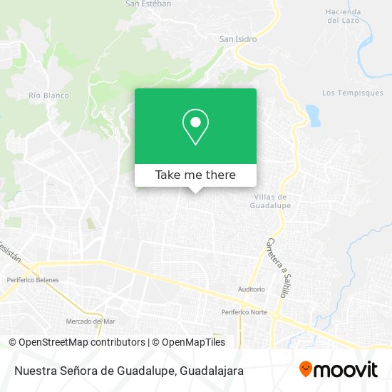 Mapa de Nuestra Señora de Guadalupe