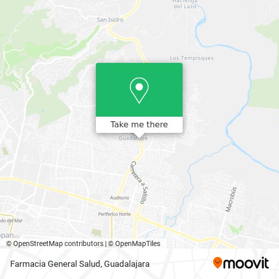 Mapa de Farmacia General Salud