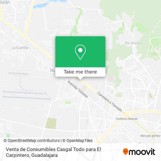 Mapa de Venta de Consumibles Casgal Todo para El Carpintero