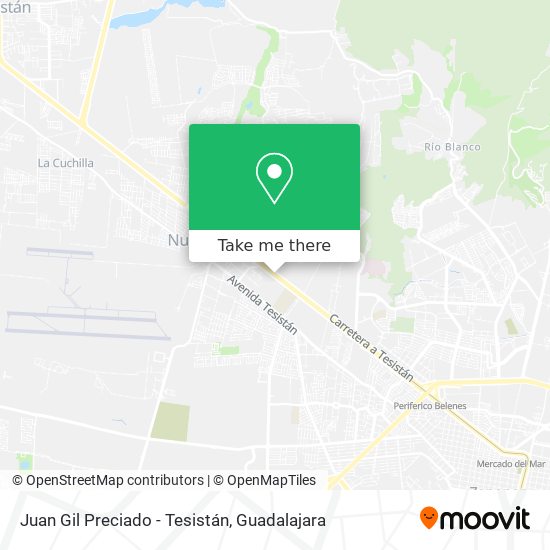 Mapa de Juan Gil Preciado - Tesistán