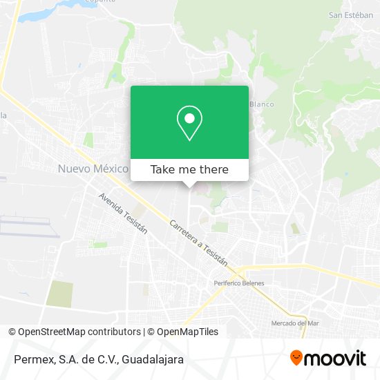 Mapa de Permex, S.A. de C.V.