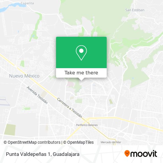 Punta Valdepeñas 1 map