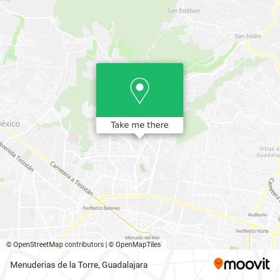 Menuderias de la Torre map