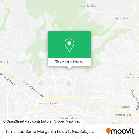 Mapa de Tamalizas Santa Margarita Los #1