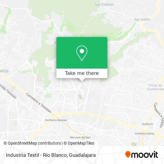 Industria Textil - Río Blanco map