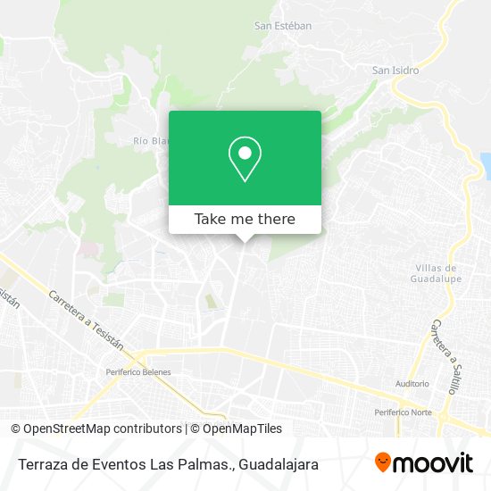 Mapa de Terraza de Eventos Las Palmas.