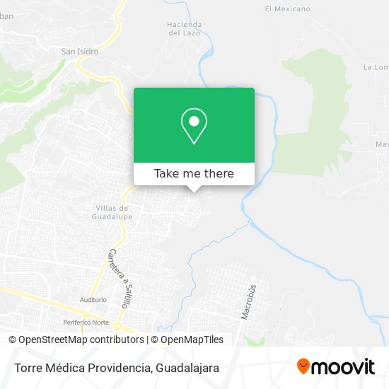 Mapa de Torre Médica Providencia