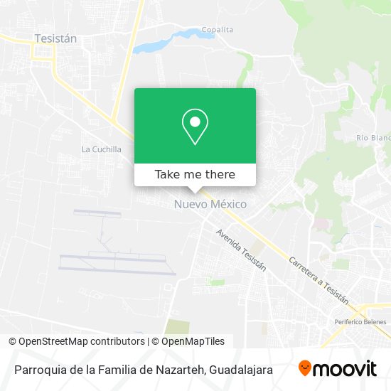 Parroquia de la Familia de Nazarteh map