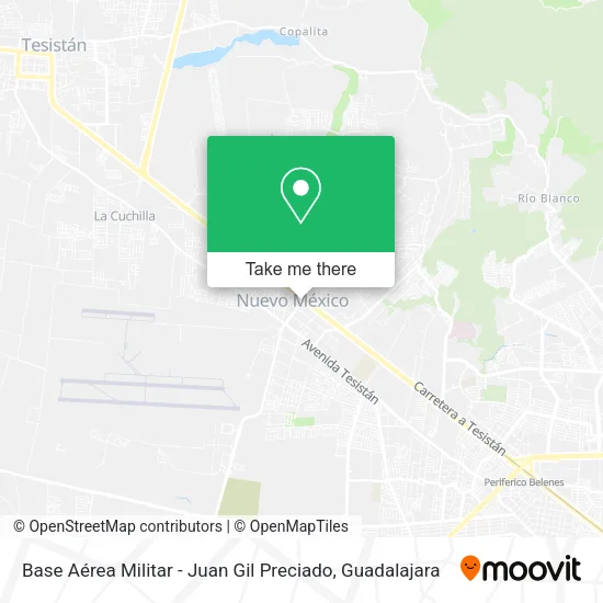 Mapa de Base Aérea Militar - Juan Gil Preciado