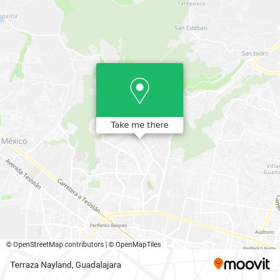 Mapa de Terraza Nayland