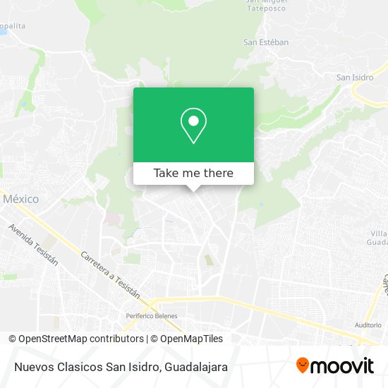 Nuevos Clasicos San Isidro map