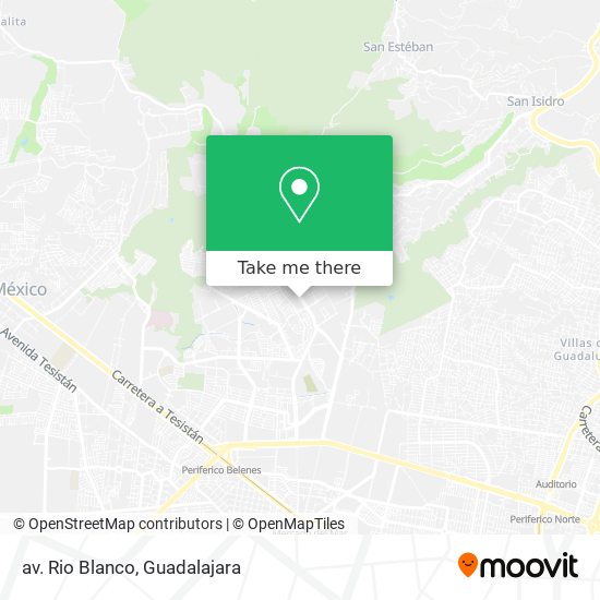 av. Rio Blanco map