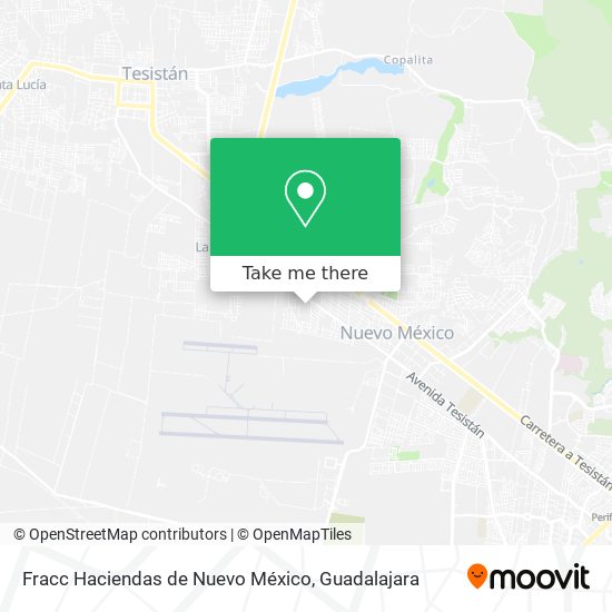 Fracc Haciendas de Nuevo México map