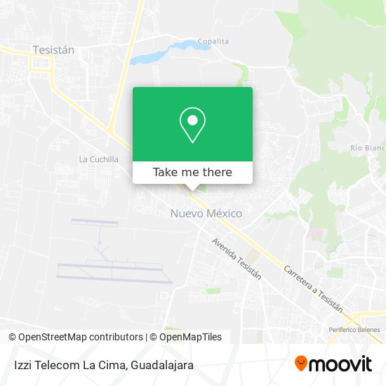 Mapa de Izzi Telecom La Cima