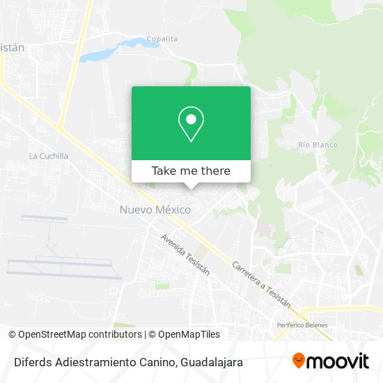 Mapa de Diferds Adiestramiento Canino