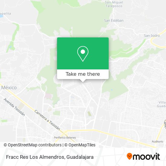 Fracc Res Los Almendros map