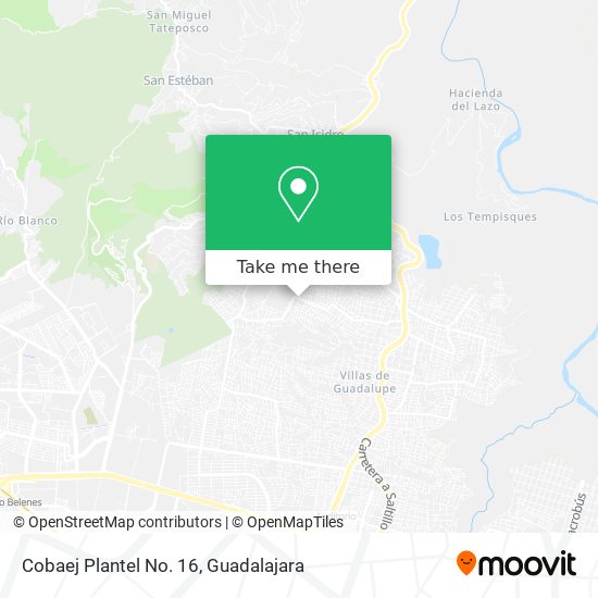 Mapa de Cobaej Plantel No. 16