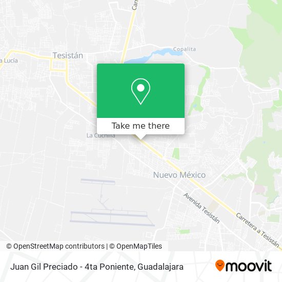 Mapa de Juan Gil Preciado - 4ta Poniente